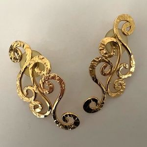 Gold Look Decor Earrings